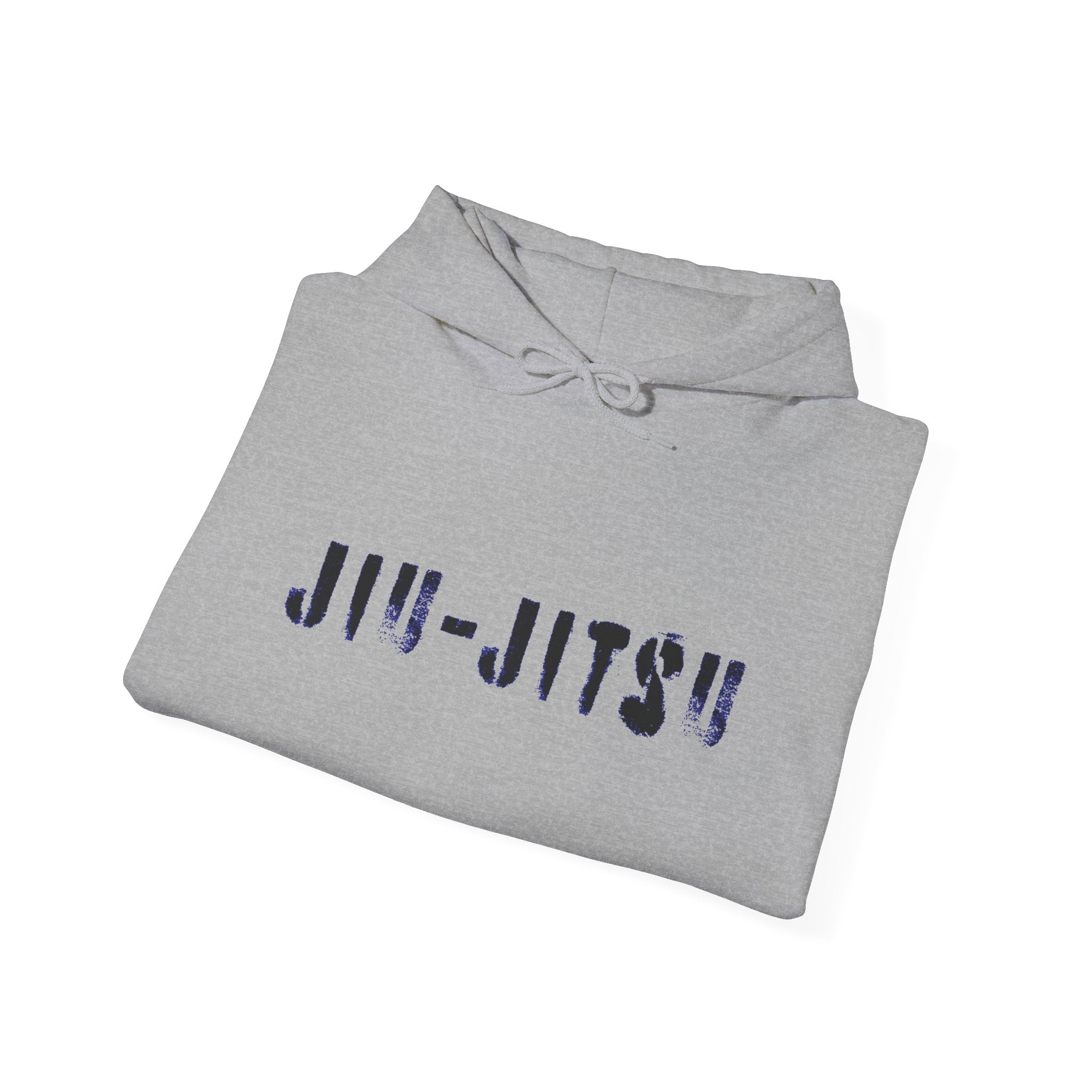 Jiu-Jitsu Blue Belt Hoodie – Minimal Stencil Martial Arts Sweatshirt