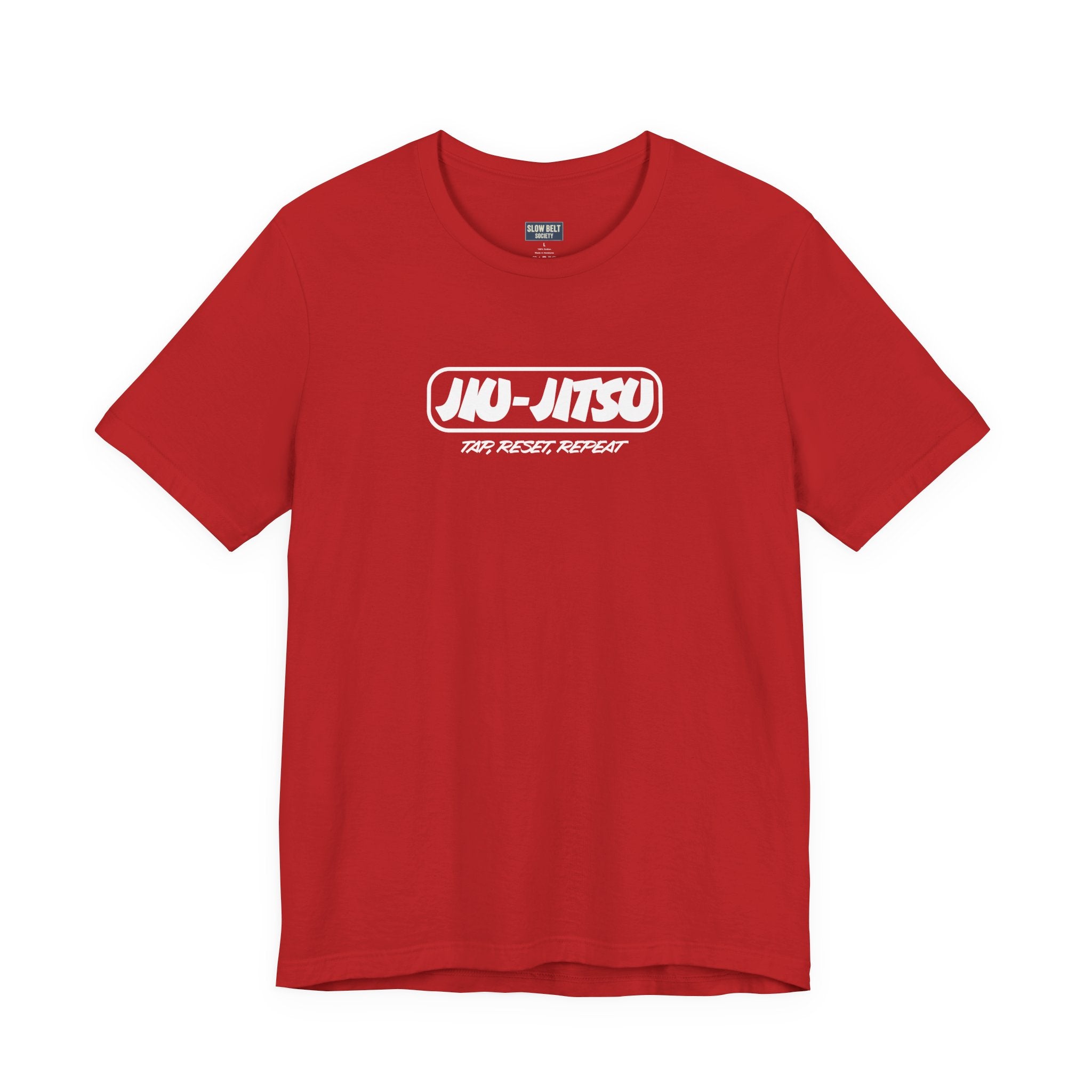 Jiu-Jitsu Logo T-Shirt — "Jiu-Jitsu: Tap, Reset, Repeat" Martial Arts Tee