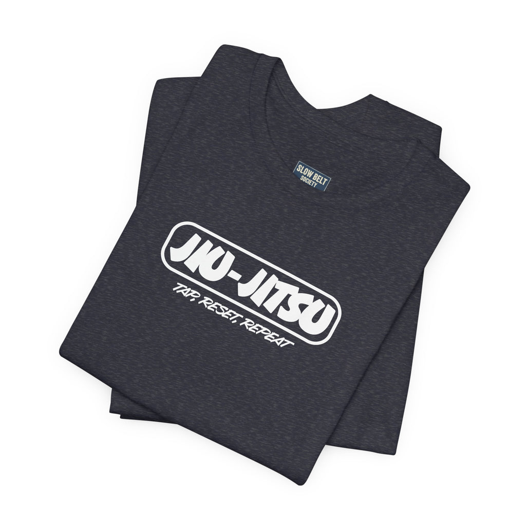 Jiu-Jitsu Logo T-Shirt — "Jiu-Jitsu: Tap, Reset, Repeat" Martial Arts Tee