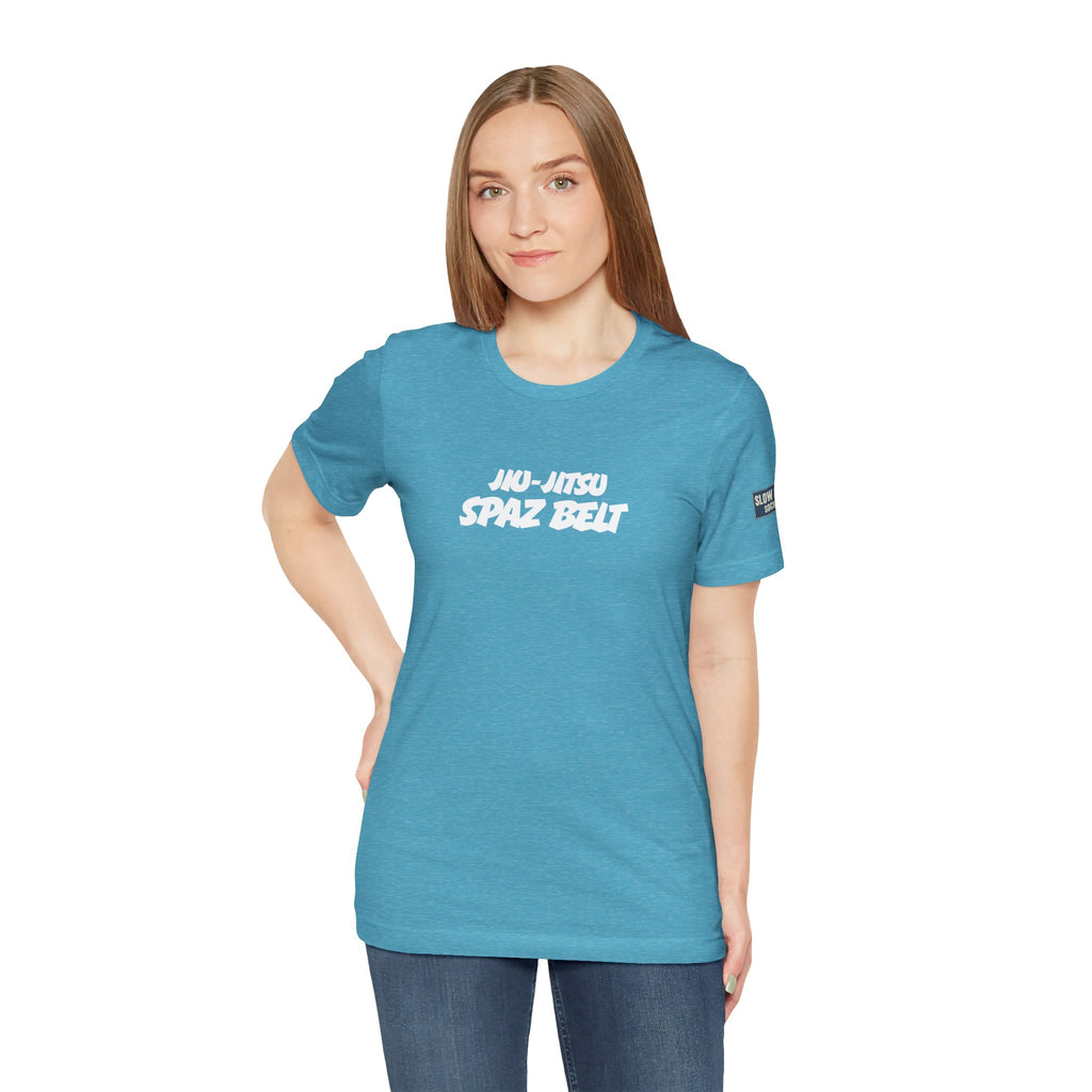 Jiu-Jitsu Spaz Belt Tee -White Belt Humor