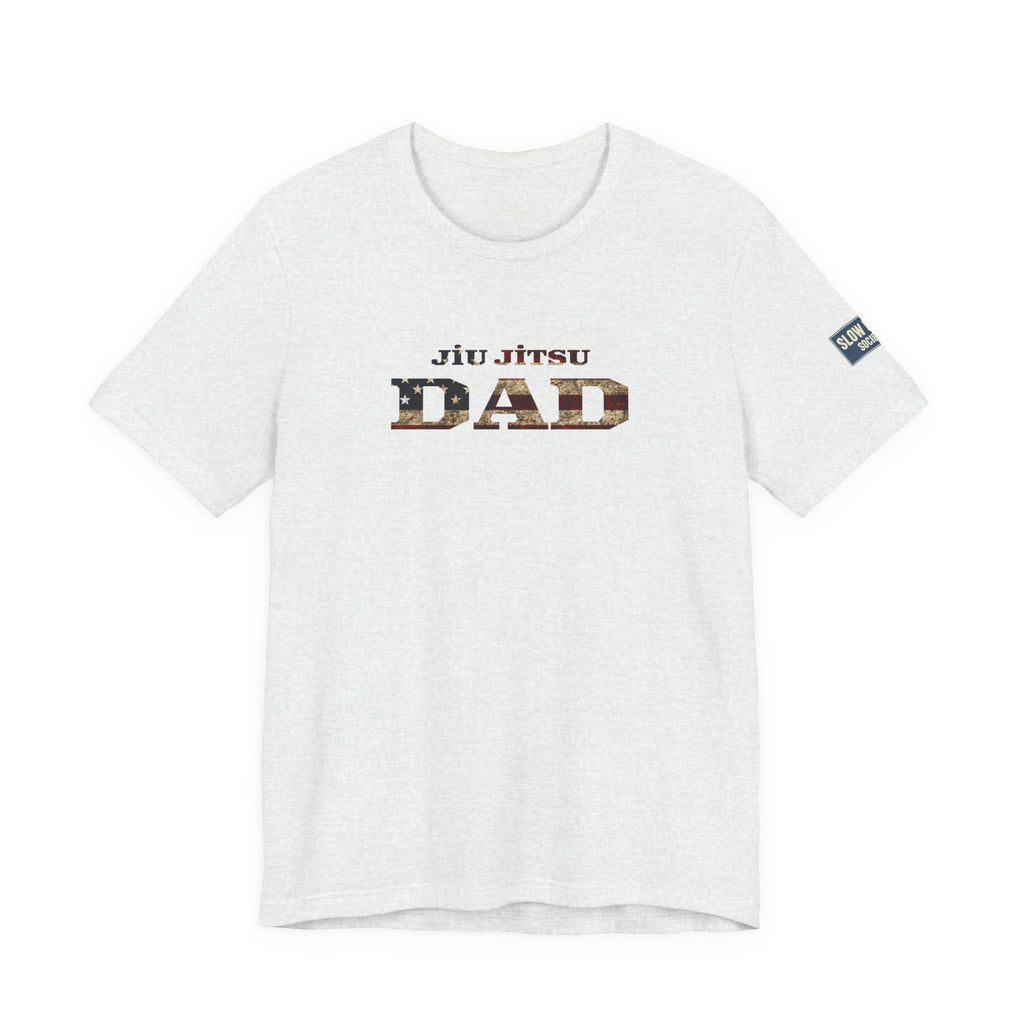 Jiu Jitsu Dad T-Shirt — American Flag Martial Arts Tee for Fathers