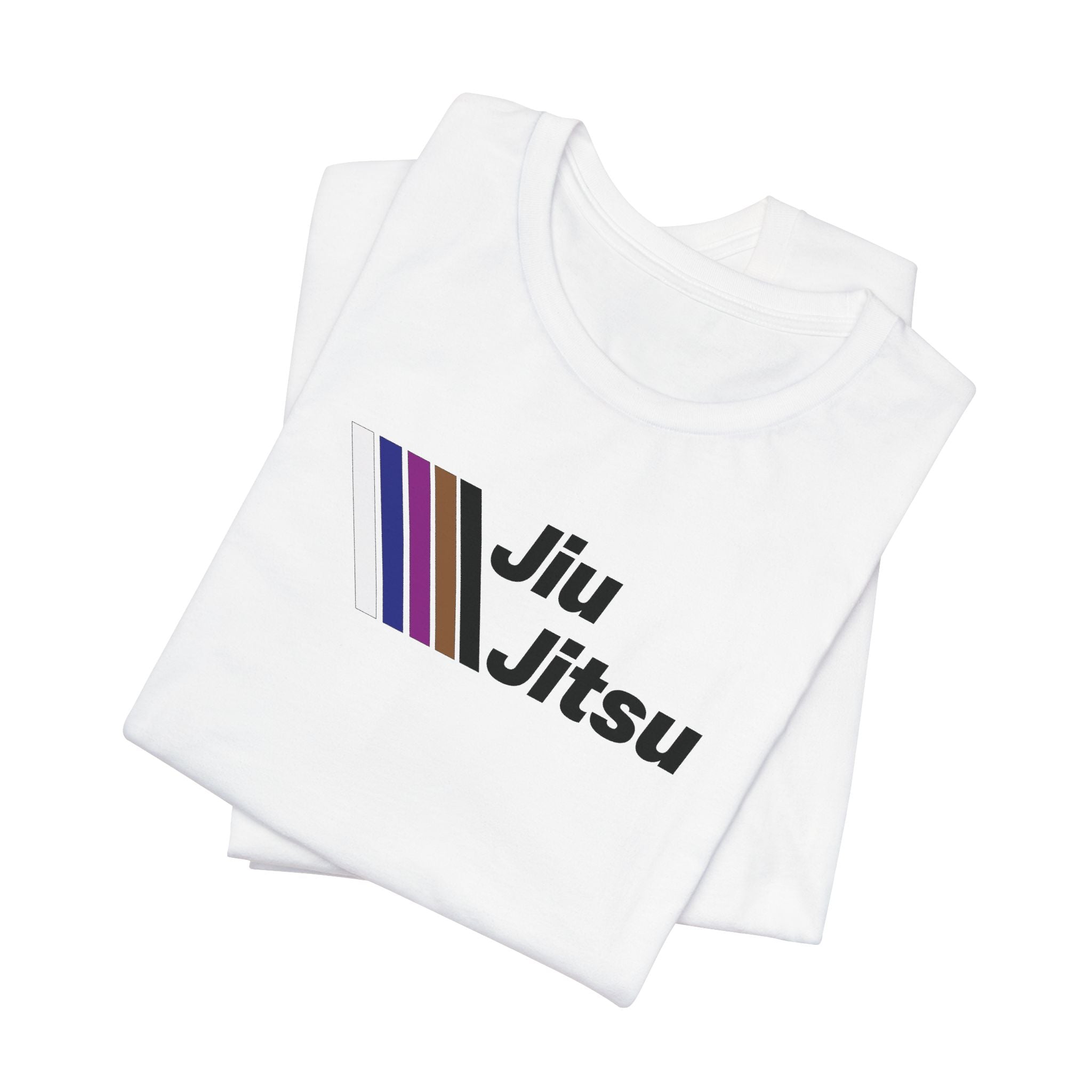 Jiu Jitsu Stripes Tee — Retro Martial Arts T‑Shirt