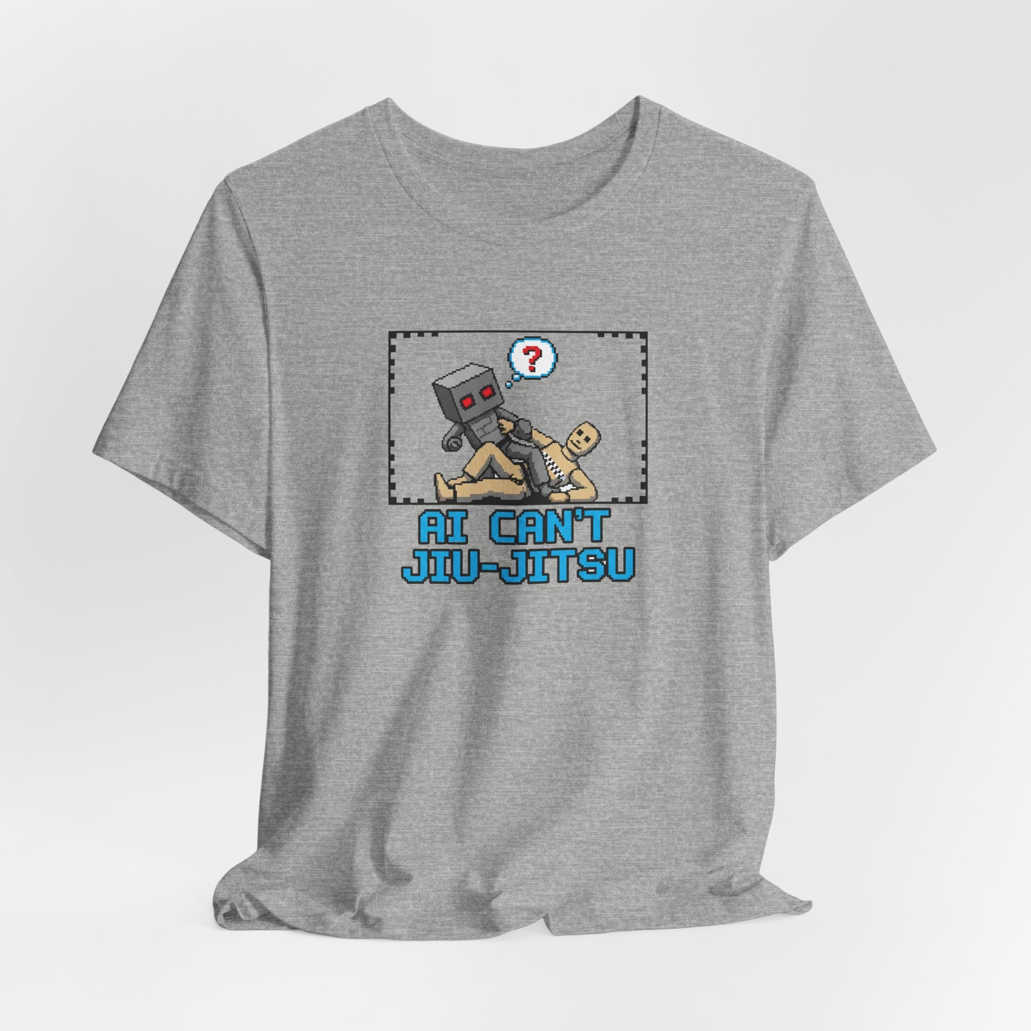 Jiu-Jitsu Robot Graphic Tee — "AI Can't Jiu-Jitsu"