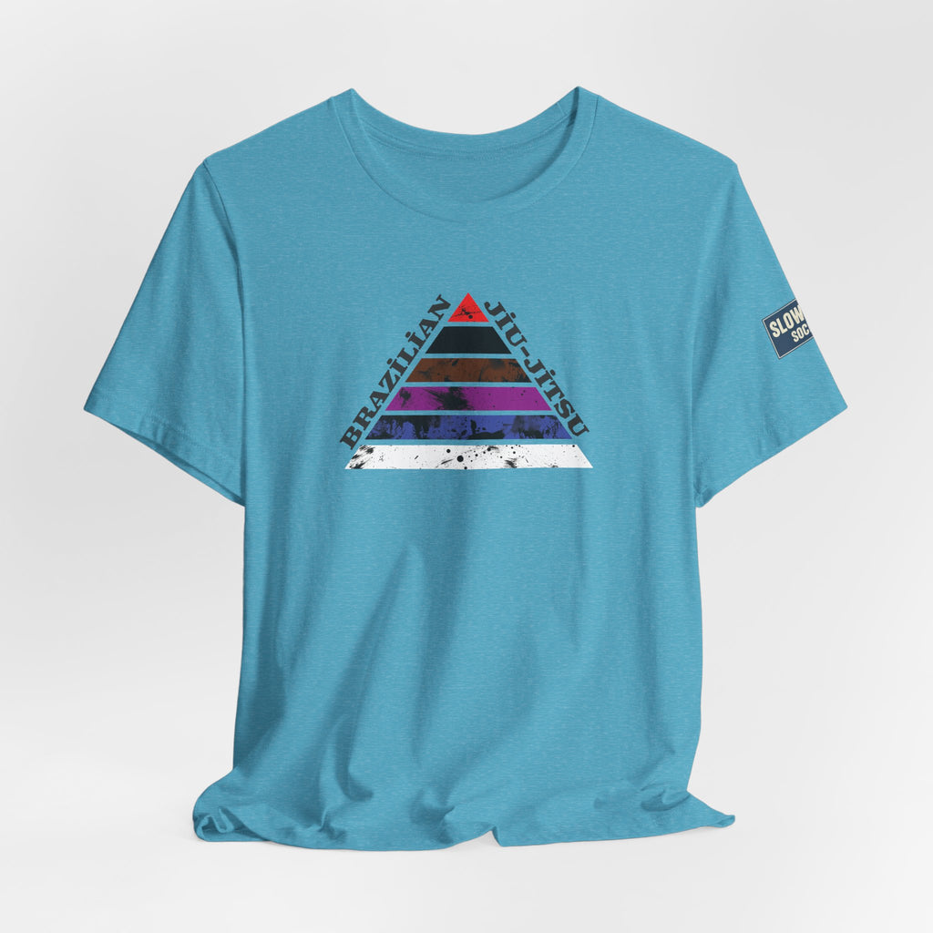 Brazilian Jiu-Jitsu Belt Rank Pyramid Tee — BJJ Training Shirt