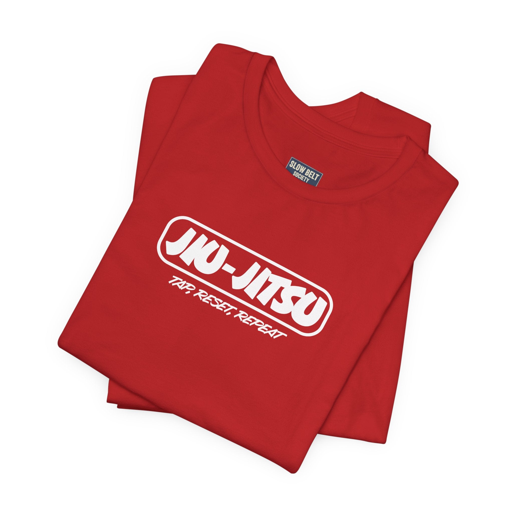 Jiu-Jitsu Logo T-Shirt — "Jiu-Jitsu: Tap, Reset, Repeat" Martial Arts Tee