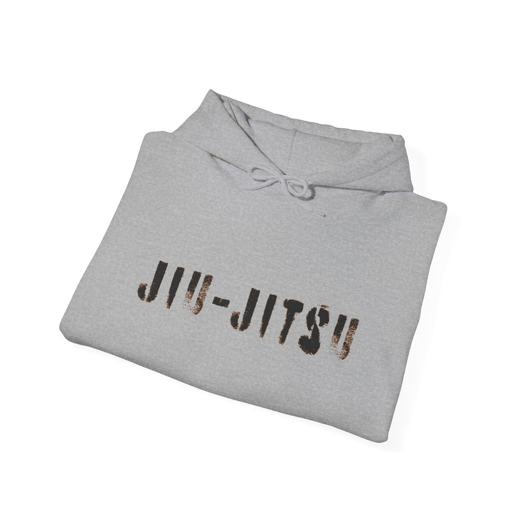 Jiu-Jitsu Brown Belt Hoodie – Minimal Stencil Logo Martial Arts Pullover