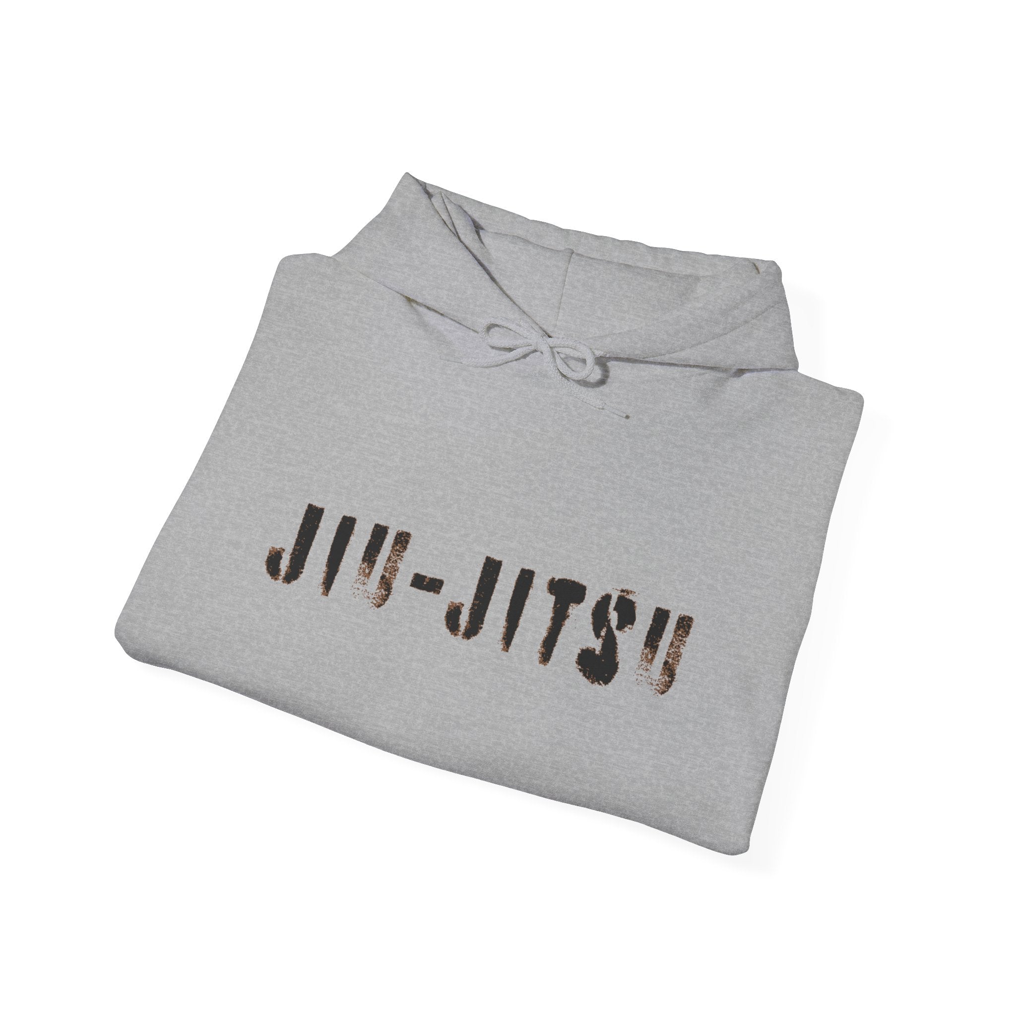 Jiu-Jitsu Brown Belt Hoodie – Minimal Stencil Logo Martial Arts Pullover