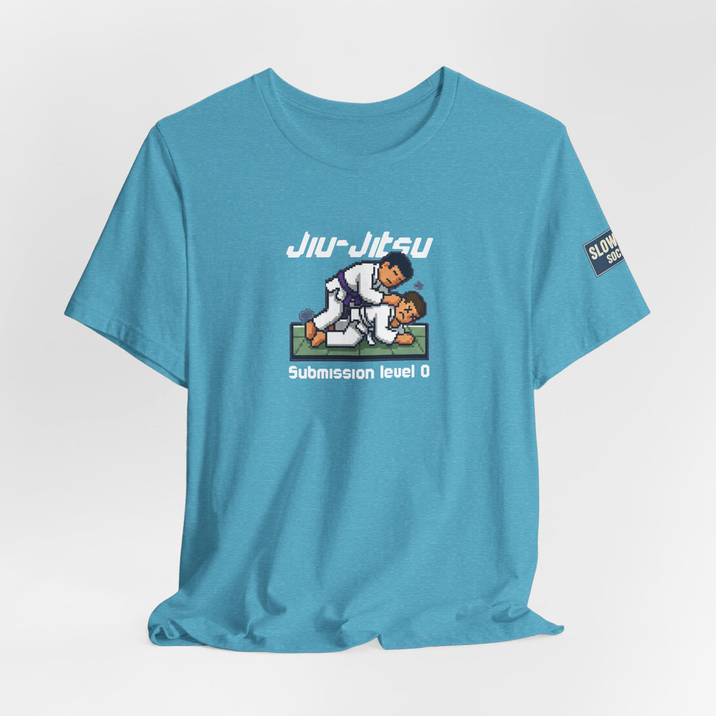 Jiu-Jitsu Graphic Tee – "Submission Level 0" Casual Martial Arts Shirt