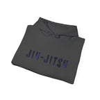 Jiu-Jitsu Blue Belt Hoodie – Minimal Stencil Martial Arts Sweatshirt