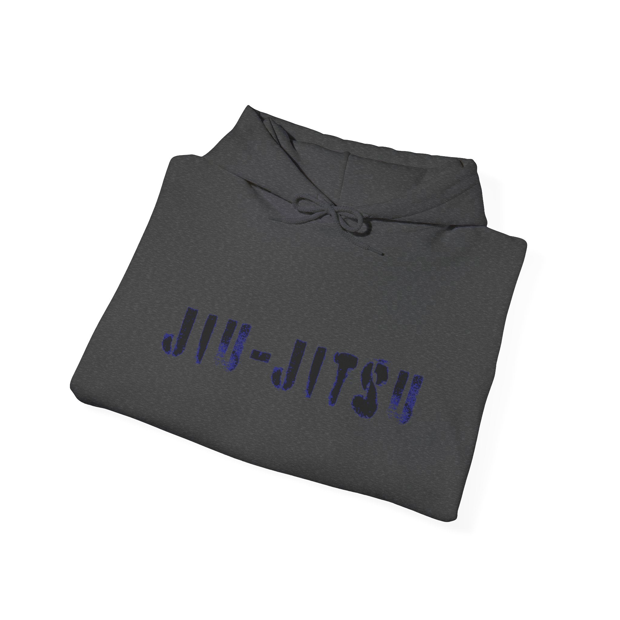 Jiu-Jitsu Blue Belt Hoodie – Minimal Stencil Martial Arts Sweatshirt