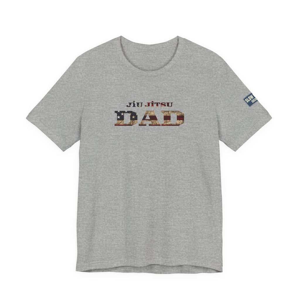 Jiu Jitsu Dad T-Shirt — American Flag Martial Arts Tee for Fathers