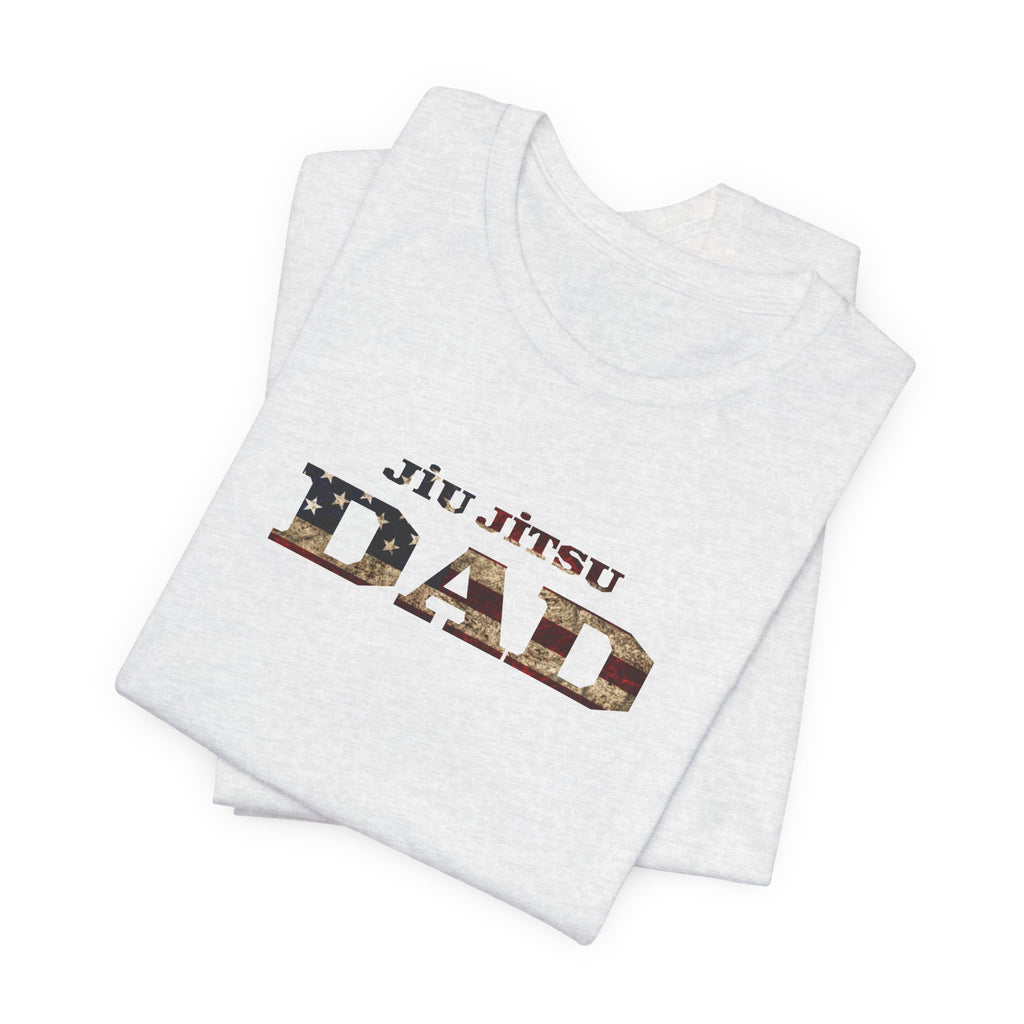 Jiu Jitsu Dad T-Shirt — American Flag Martial Arts Tee for Fathers