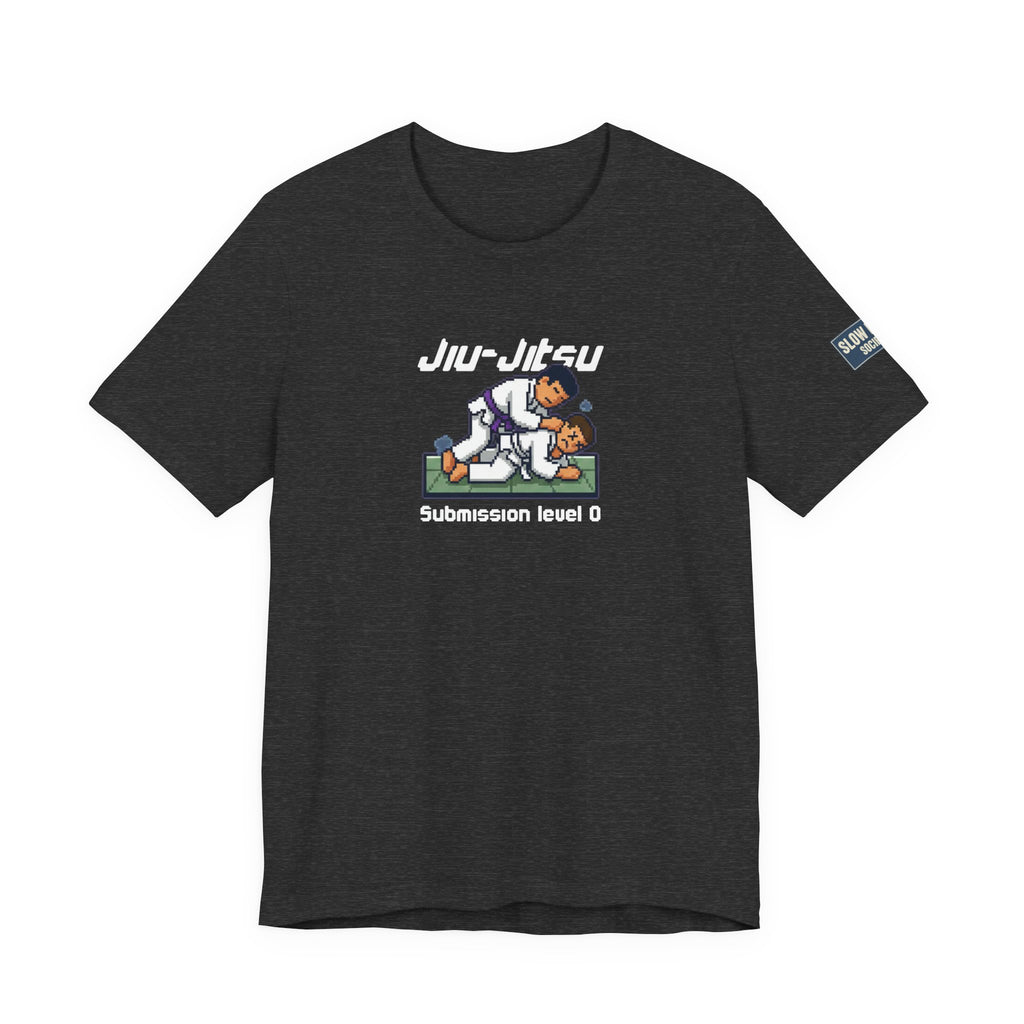 Jiu-Jitsu Graphic Tee – "Submission Level 0" Casual Martial Arts Shirt