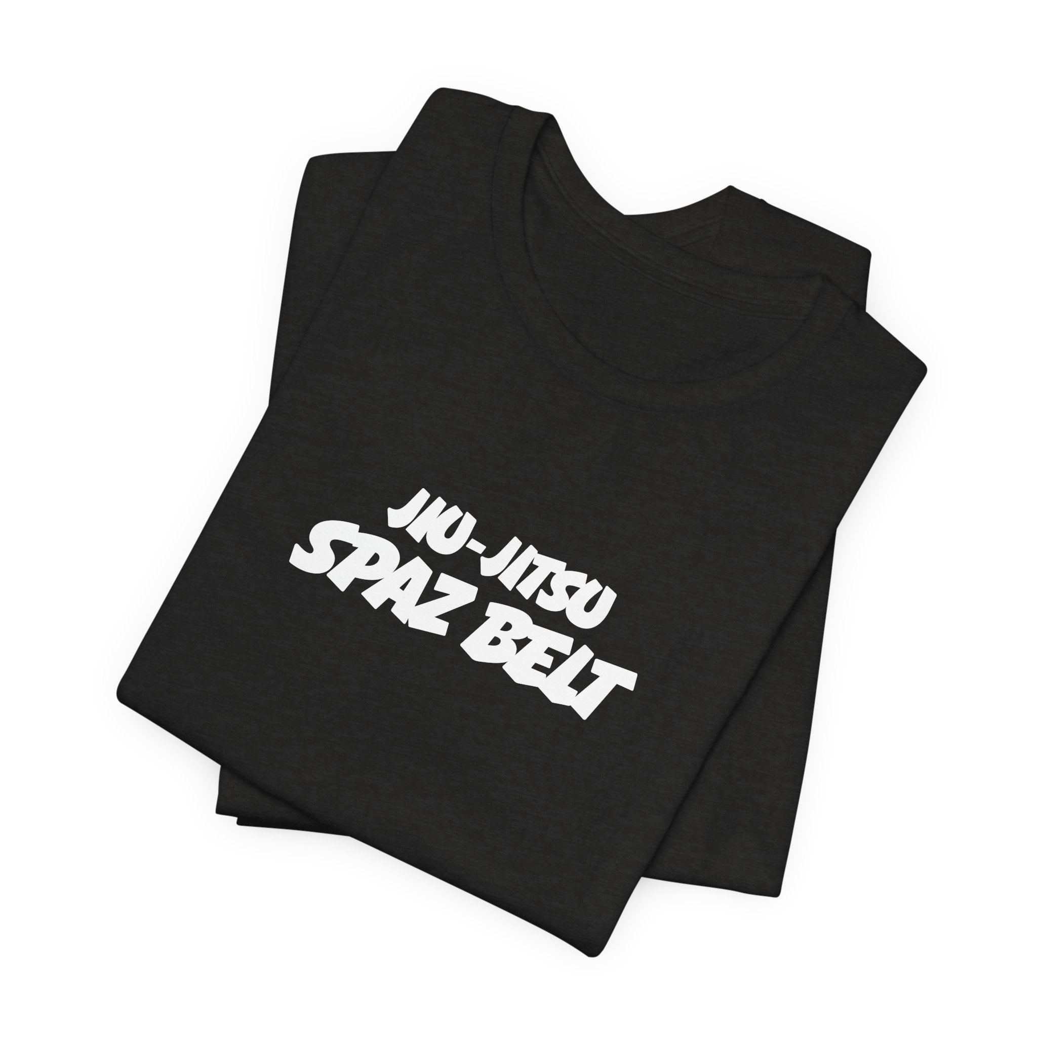 Jiu-Jitsu Spaz Belt Tee -White Belt Humor
