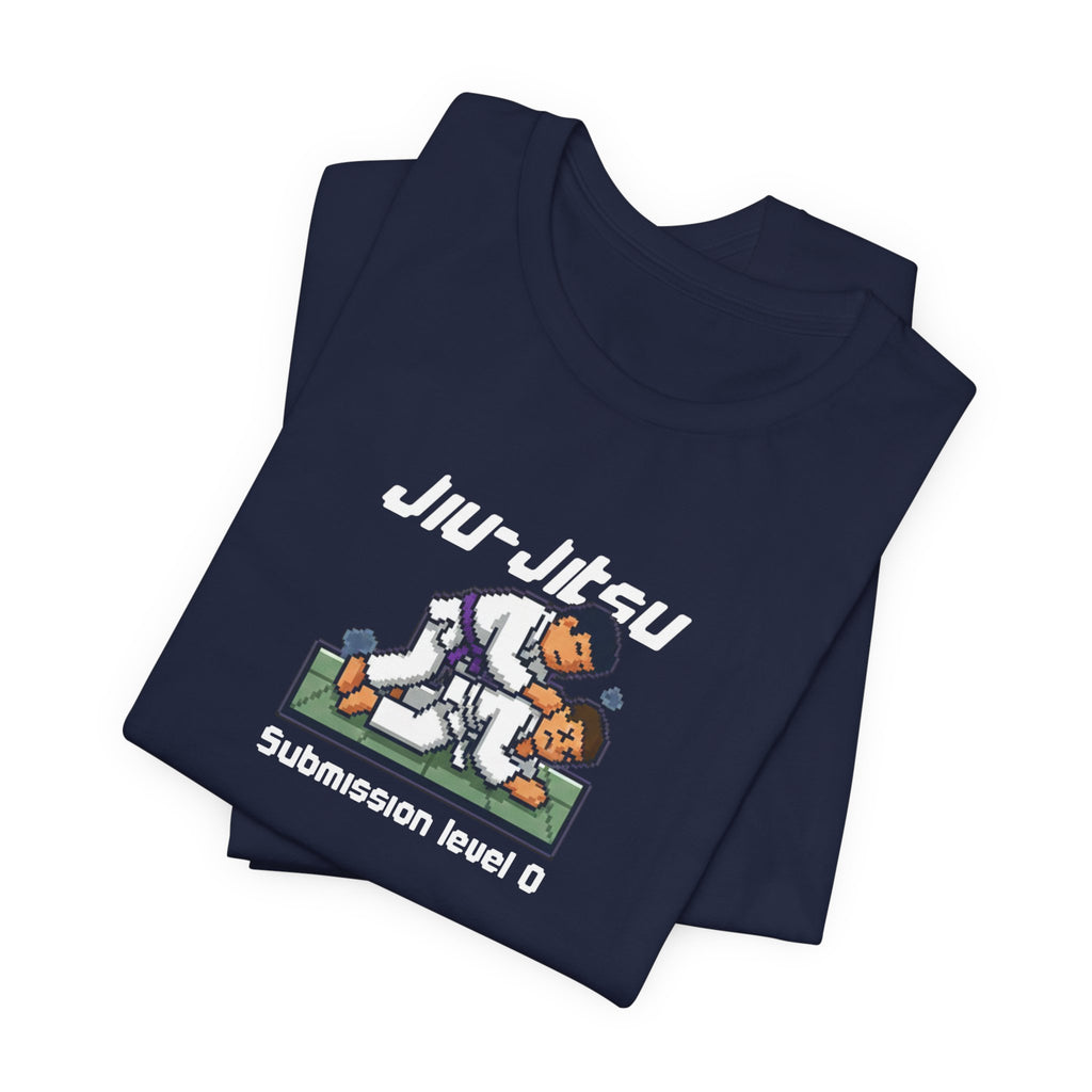 Jiu-Jitsu Graphic Tee – "Submission Level 0" Casual Martial Arts Shirt