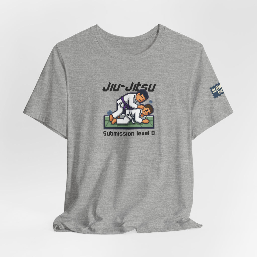 Jiu-Jitsu T-Shirt — "Submission Level 0" 8Bit Gaming Humor Tee