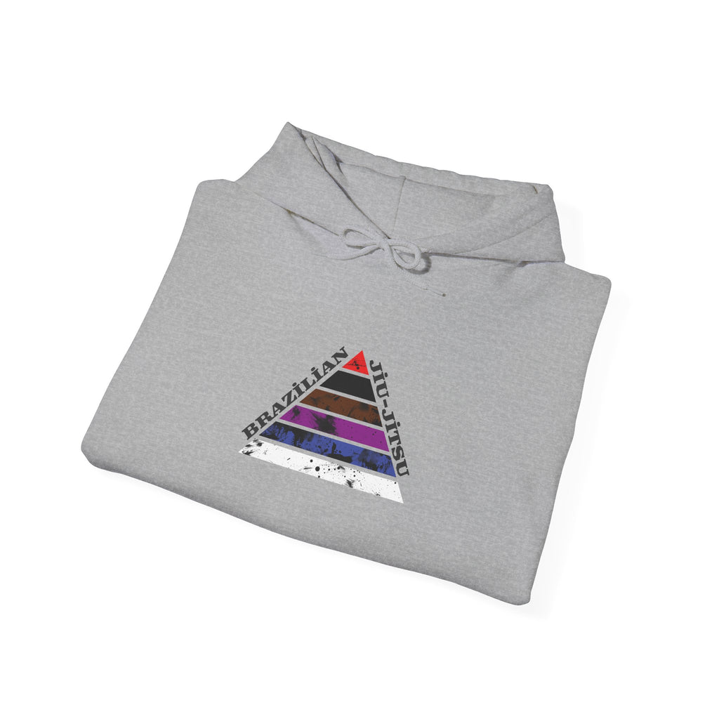 Hoodie — Jiu Jitsu Belt Rank Pyramid Design Pullover