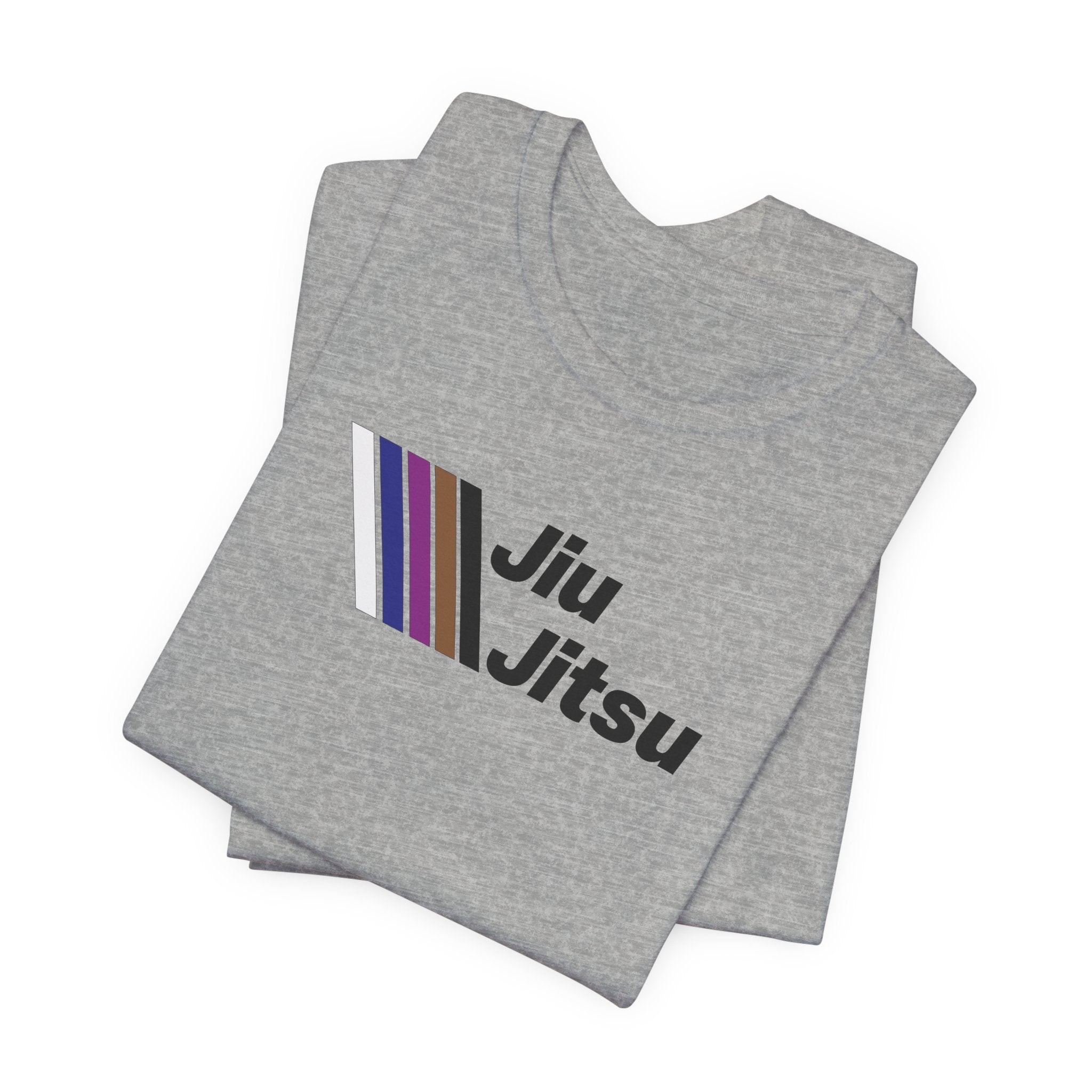 Jiu Jitsu Stripes Tee — Retro Martial Arts T‑Shirt