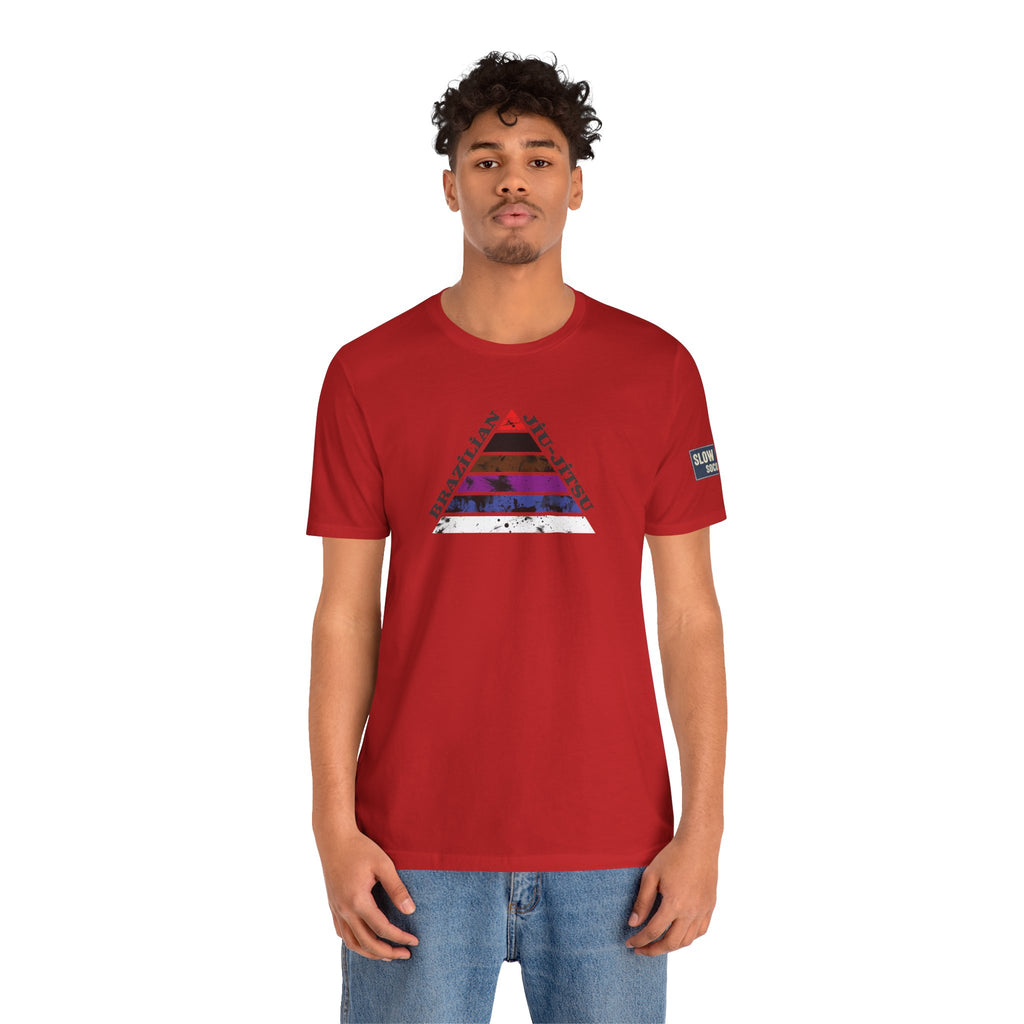 Brazilian Jiu-Jitsu Belt Rank Pyramid Tee — BJJ Training Shirt