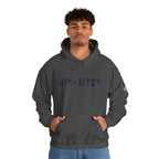Jiu-Jitsu Blue Belt Hoodie – Minimal Stencil Martial Arts Sweatshirt