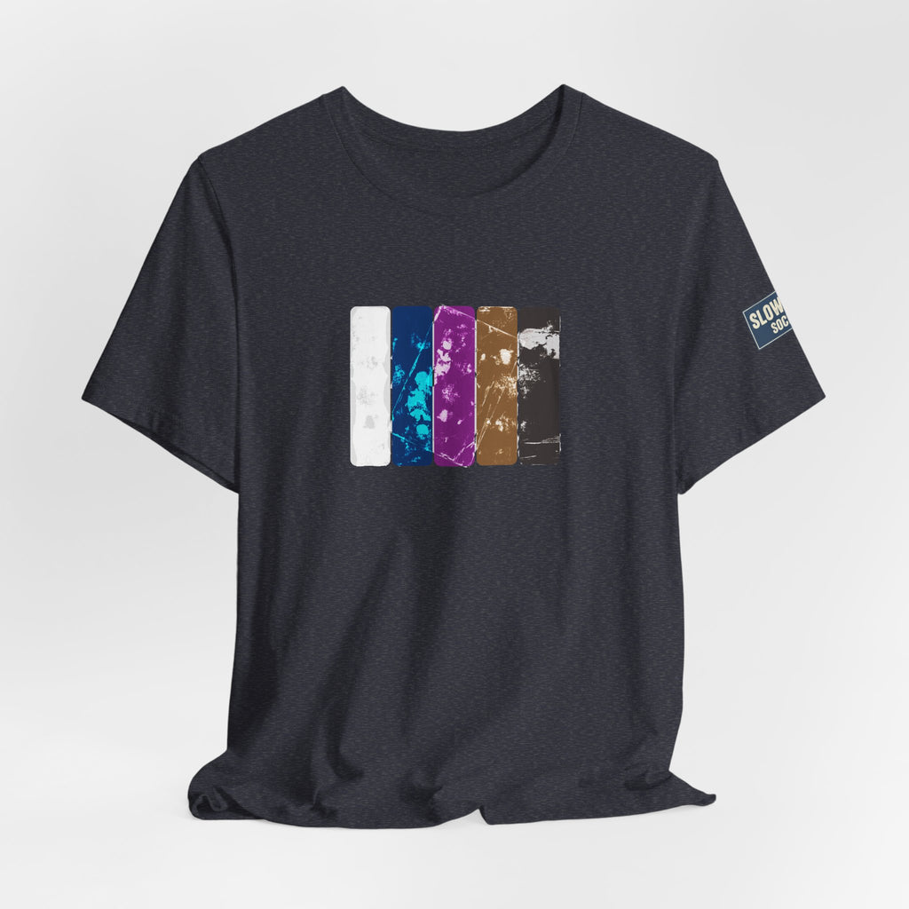 Jiu Jitsu Belt Rank T-Shirt — BJJ Belt Rank Textured Graphic Crew Tee