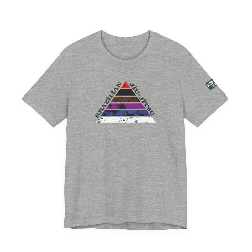 Brazilian Jiu-Jitsu Belt Rank Pyramid Tee — BJJ Training Shirt