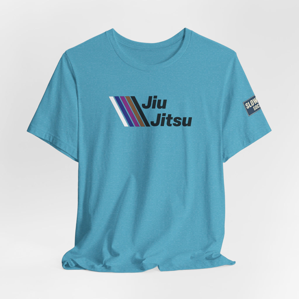 Jiu Jitsu Stripes Tee — Retro Martial Arts T‑Shirt