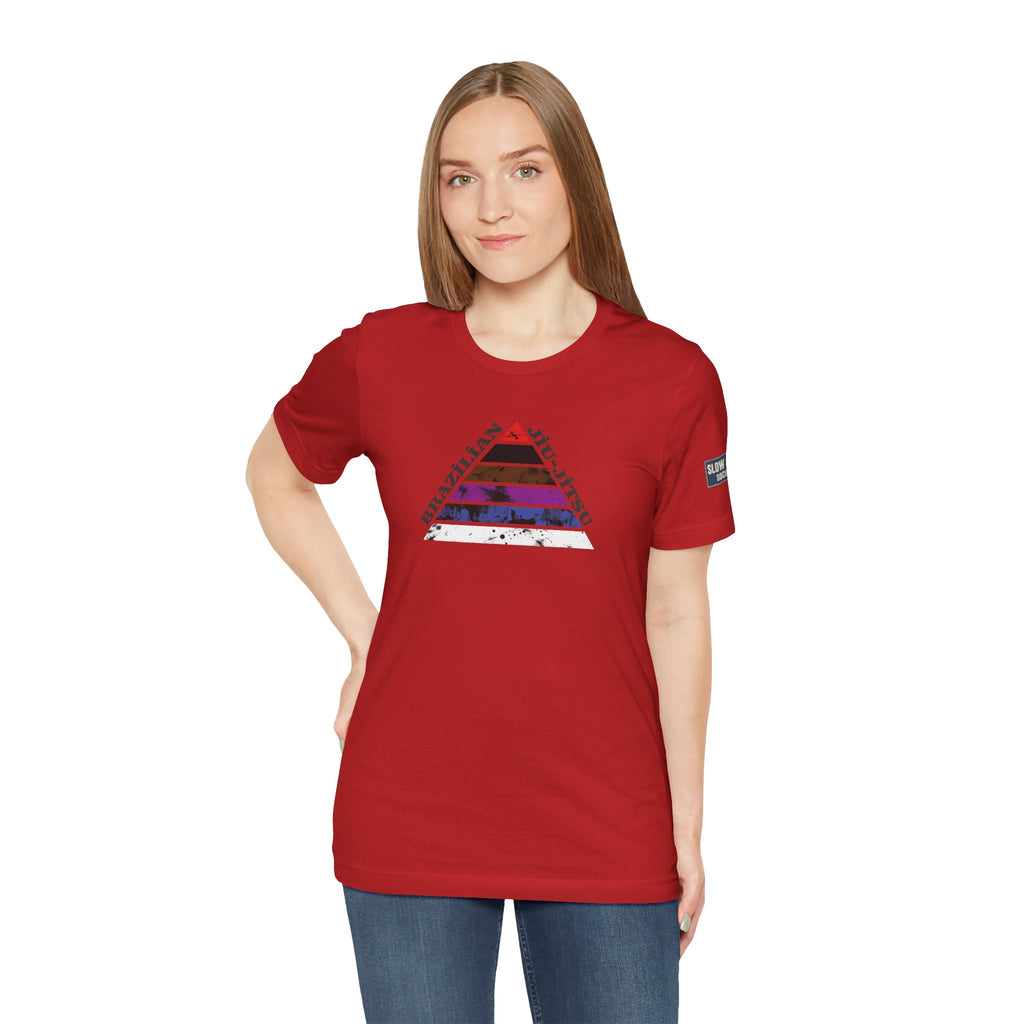 Brazilian Jiu-Jitsu Belt Rank Pyramid Tee — BJJ Training Shirt