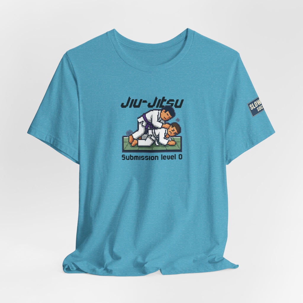 Jiu-Jitsu T-Shirt — "Submission Level 0" 8Bit Gaming Humor Tee