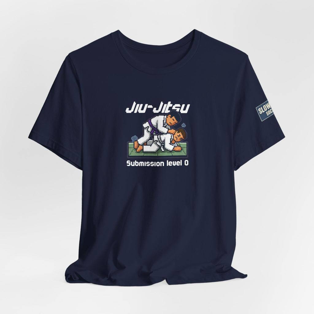 Jiu-Jitsu Graphic Tee – "Submission Level 0" Casual Martial Arts Shirt
