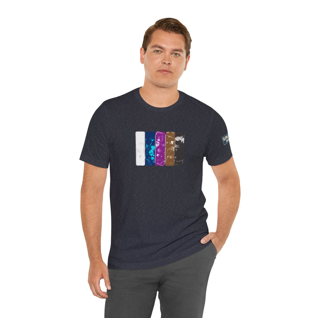 Jiu Jitsu Belt Rank T-Shirt — BJJ Belt Rank Textured Graphic Crew Tee