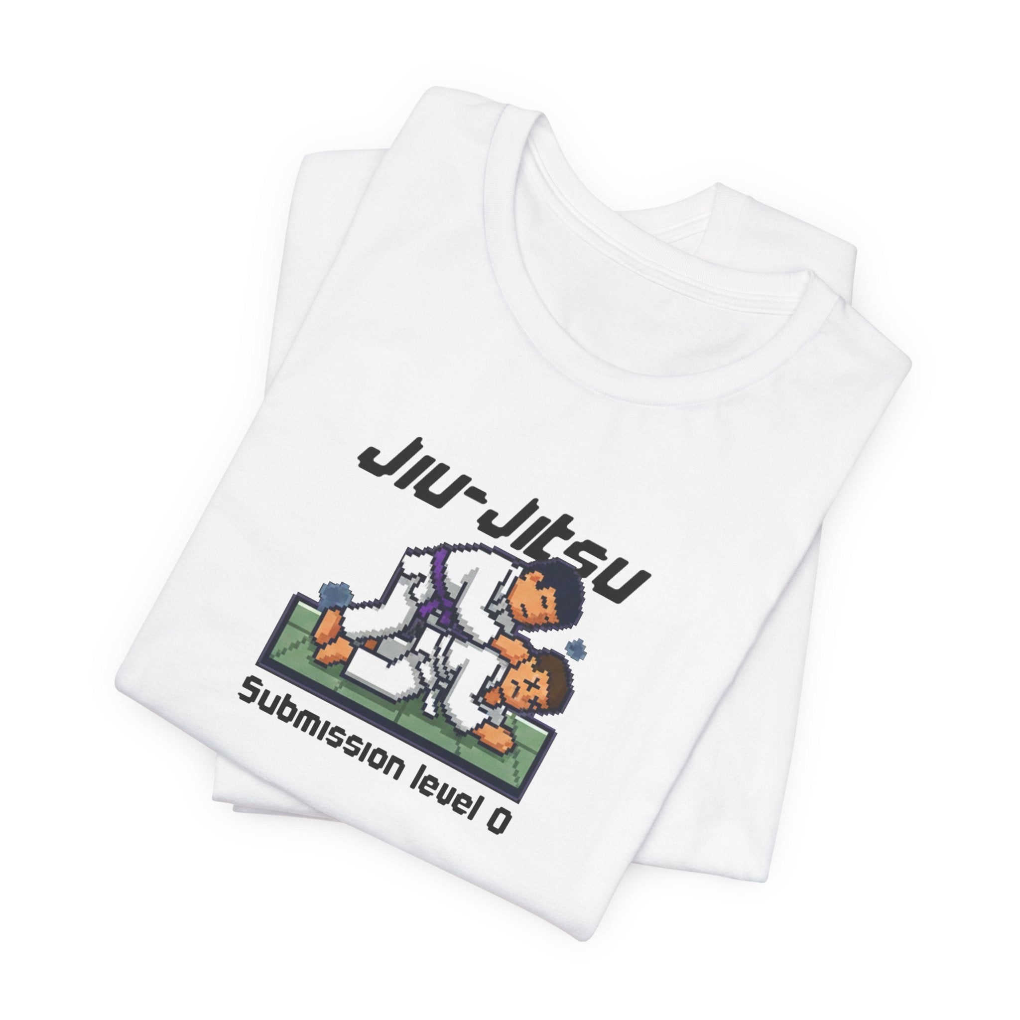 Jiu-Jitsu T-Shirt — "Submission Level 0" 8Bit Gaming Humor Tee