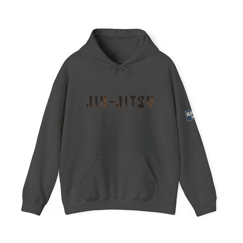 Jiu-Jitsu Brown Belt Hoodie – Minimal Stencil Logo Martial Arts Pullover
