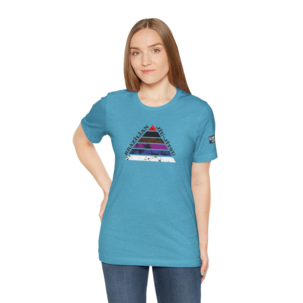 Brazilian Jiu-Jitsu Belt Rank Pyramid Tee — BJJ Training Shirt