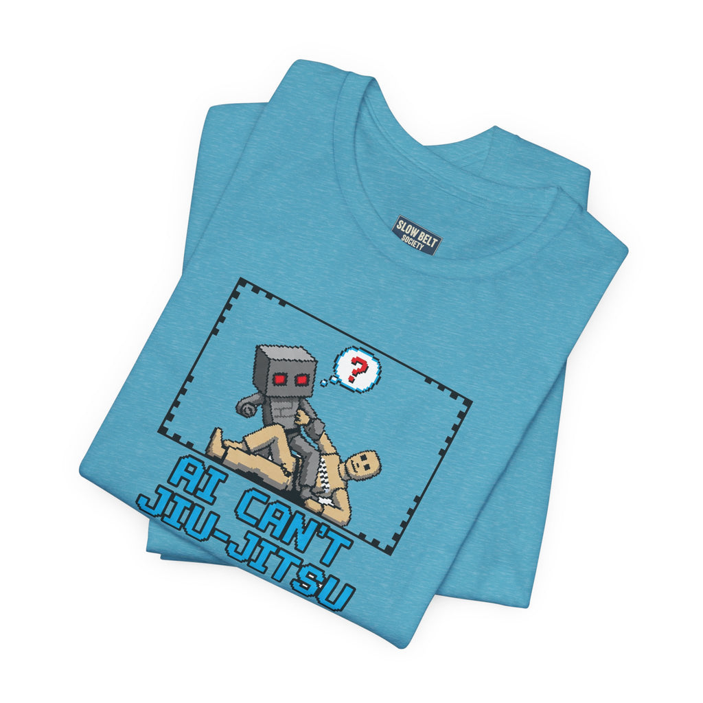 Jiu-Jitsu Robot Graphic Tee — "AI Can't Jiu-Jitsu"