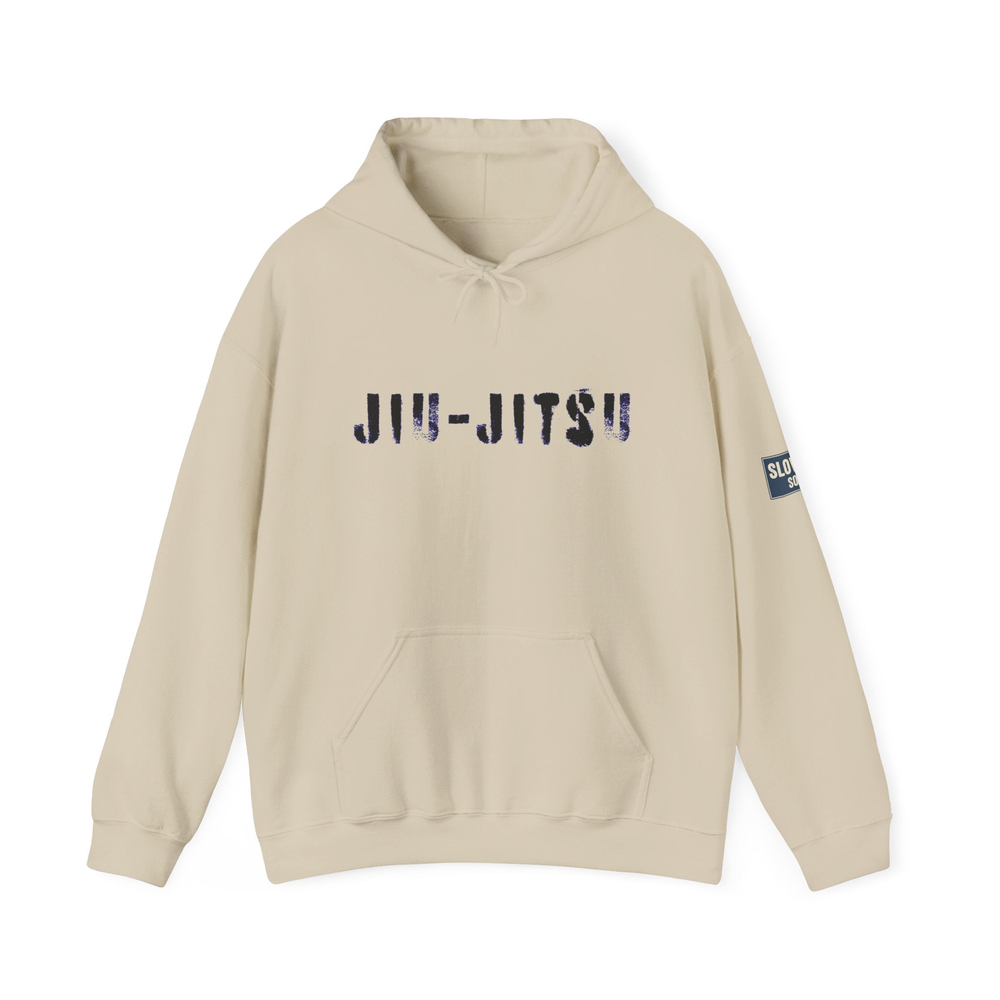 Jiu-Jitsu Blue Belt Hoodie – Minimal Stencil Martial Arts Sweatshirt