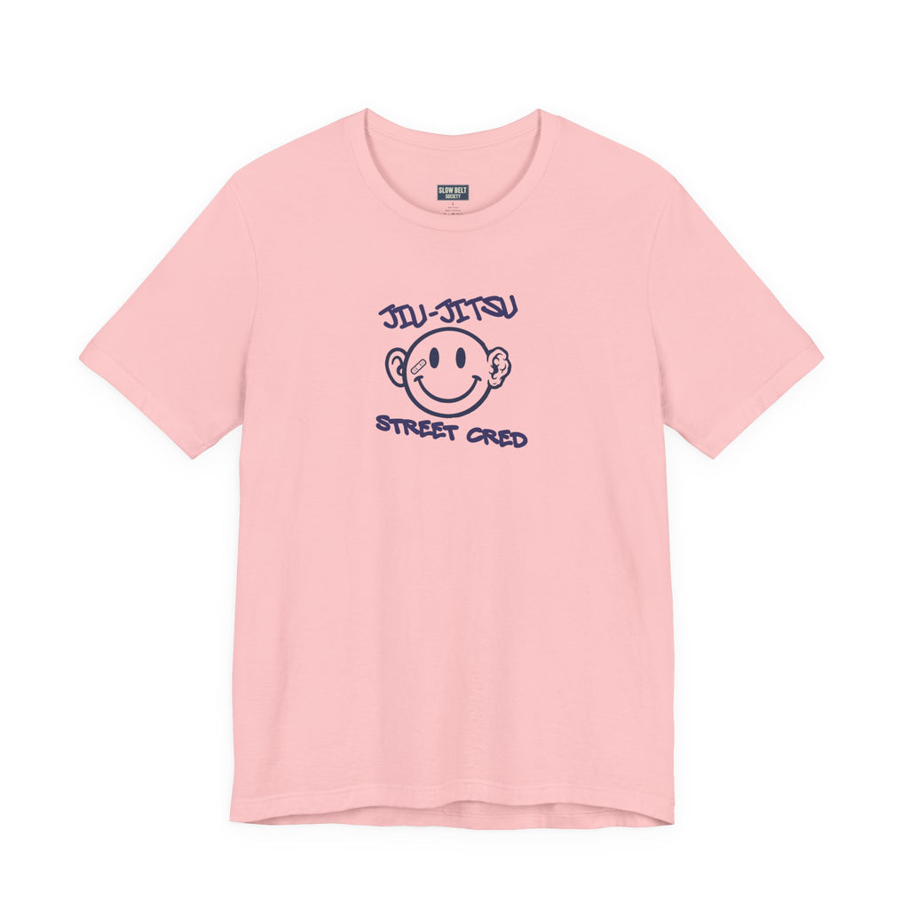 Jiu-Jitsu Street Cred Tee — Smiley Logo Martial Arts T-Shirt