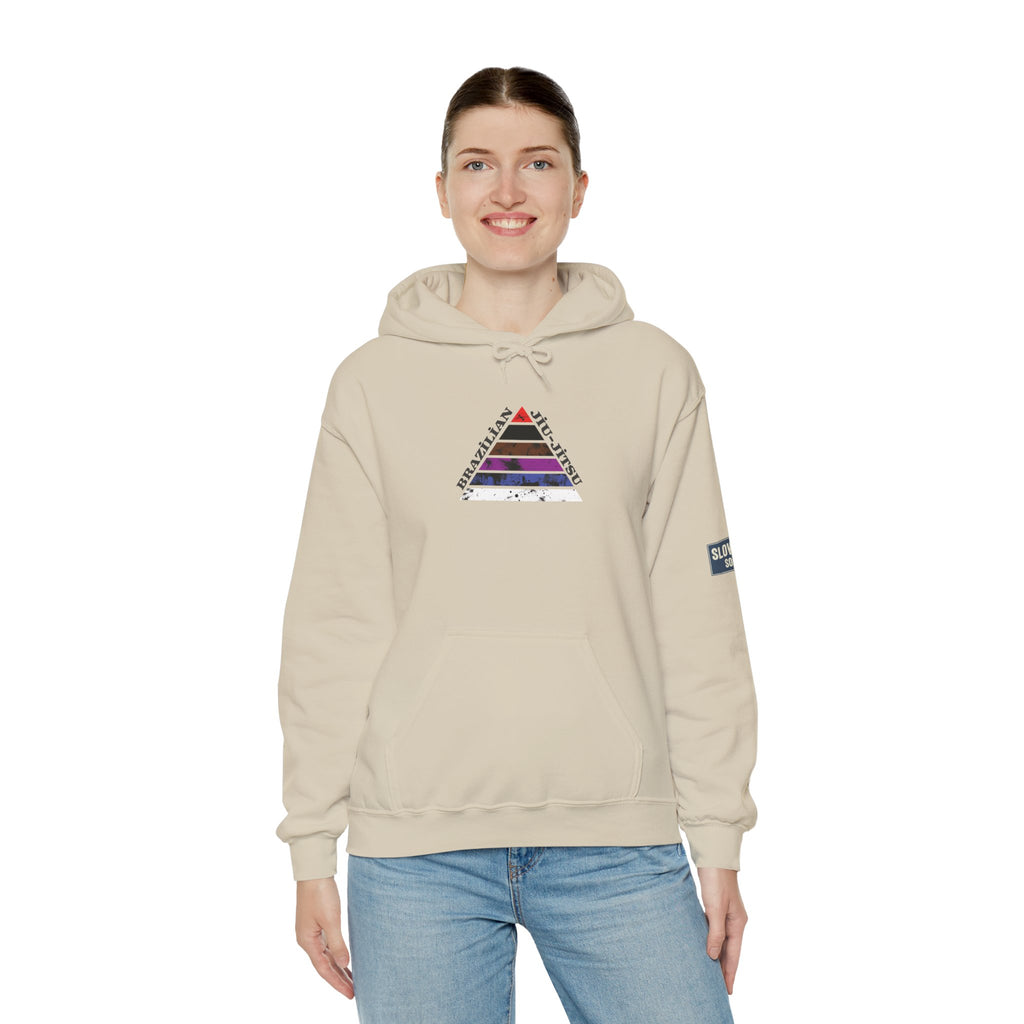 Hoodie — Jiu Jitsu Belt Rank Pyramid Design Pullover