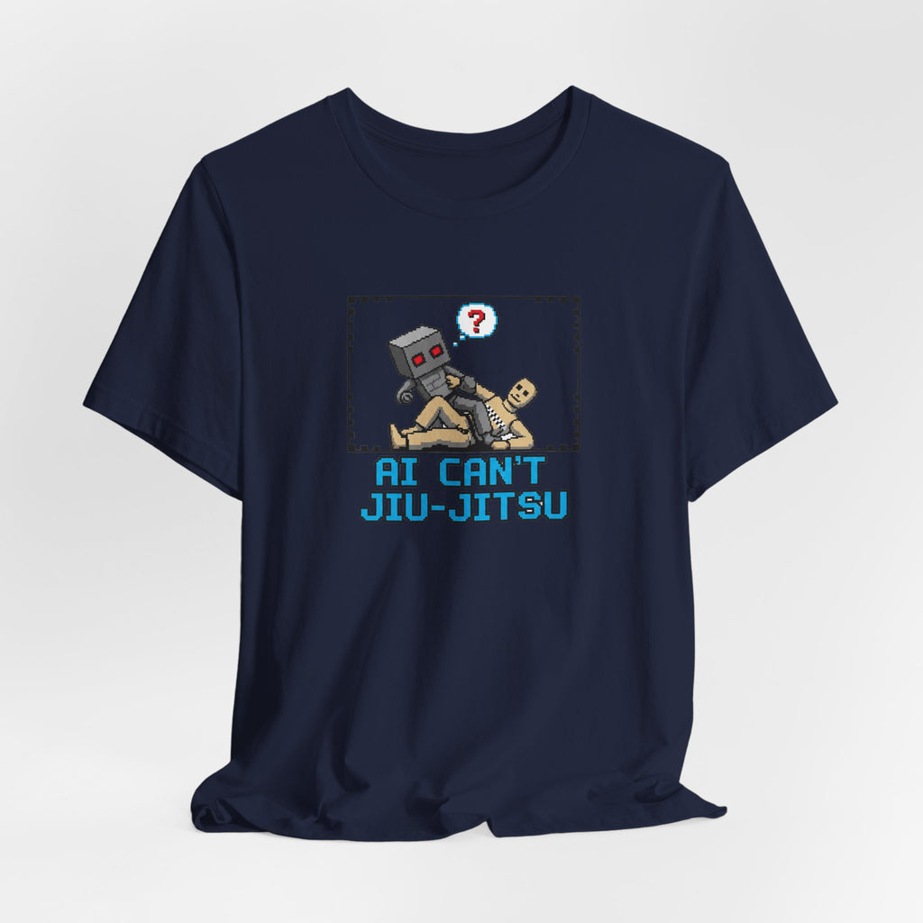 Jiu-Jitsu Robot Graphic Tee — "AI Can't Jiu-Jitsu"