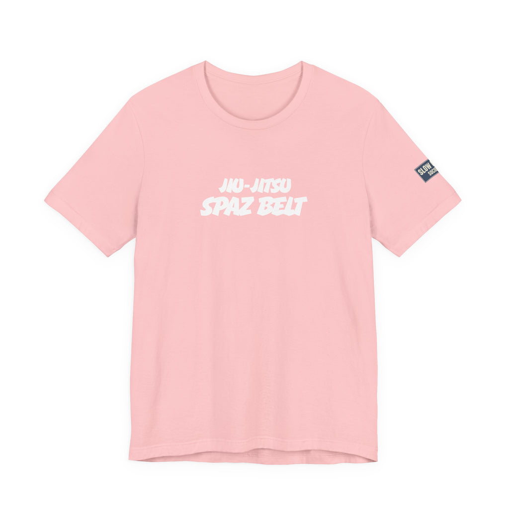 Jiu-Jitsu Spaz Belt Tee -White Belt Humor