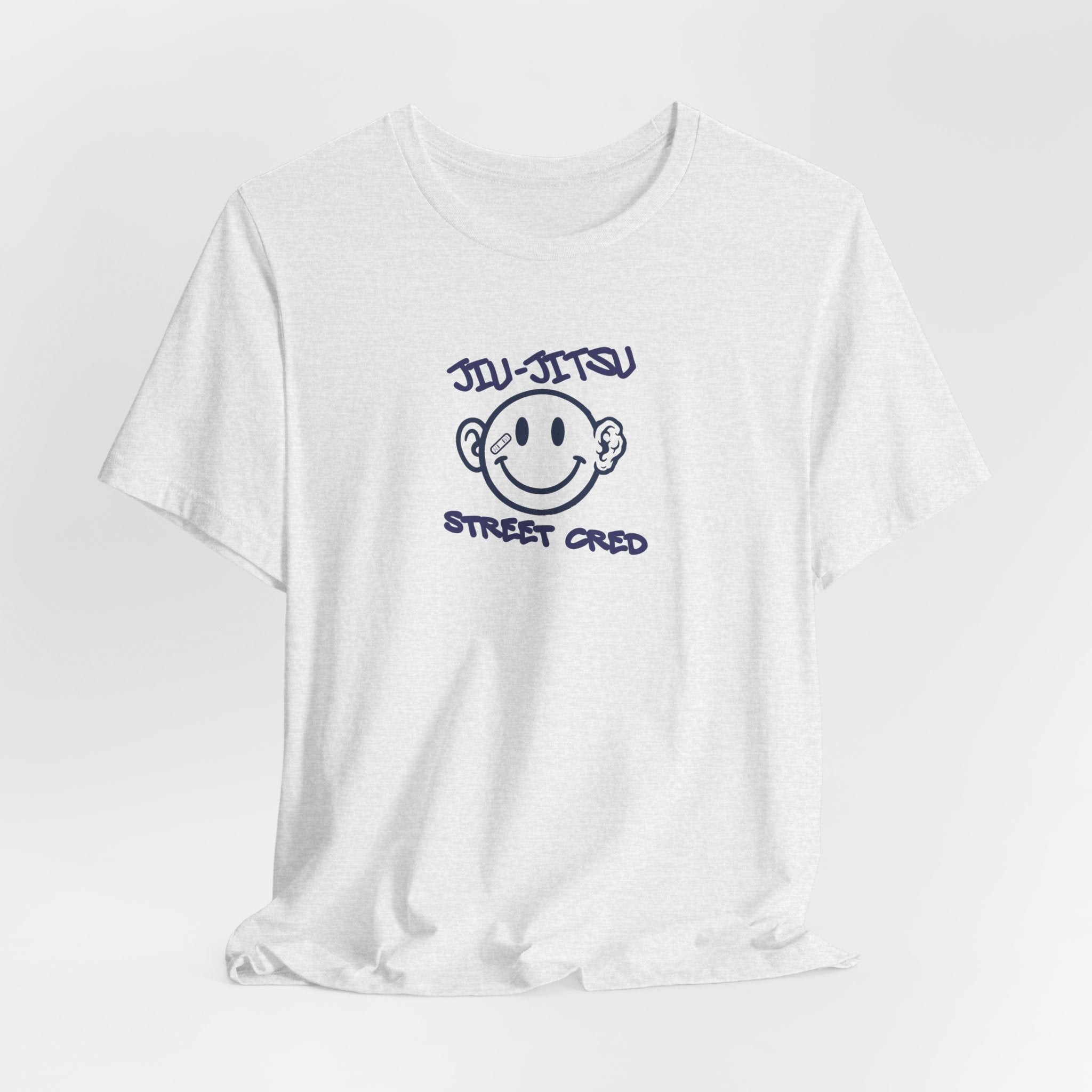 Jiu-Jitsu Street Cred Tee — Smiley Logo Martial Arts T-Shirt
