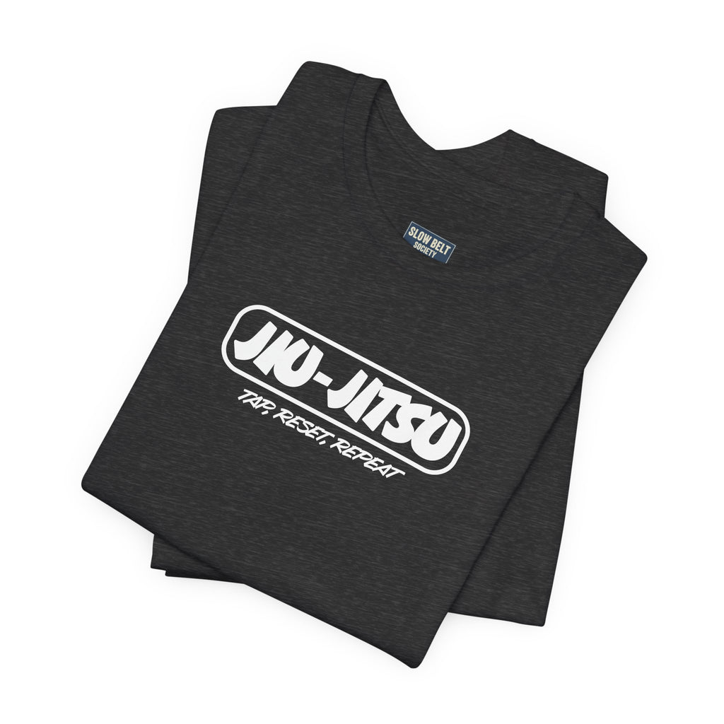 Jiu-Jitsu Logo T-Shirt — "Jiu-Jitsu: Tap, Reset, Repeat" Martial Arts Tee