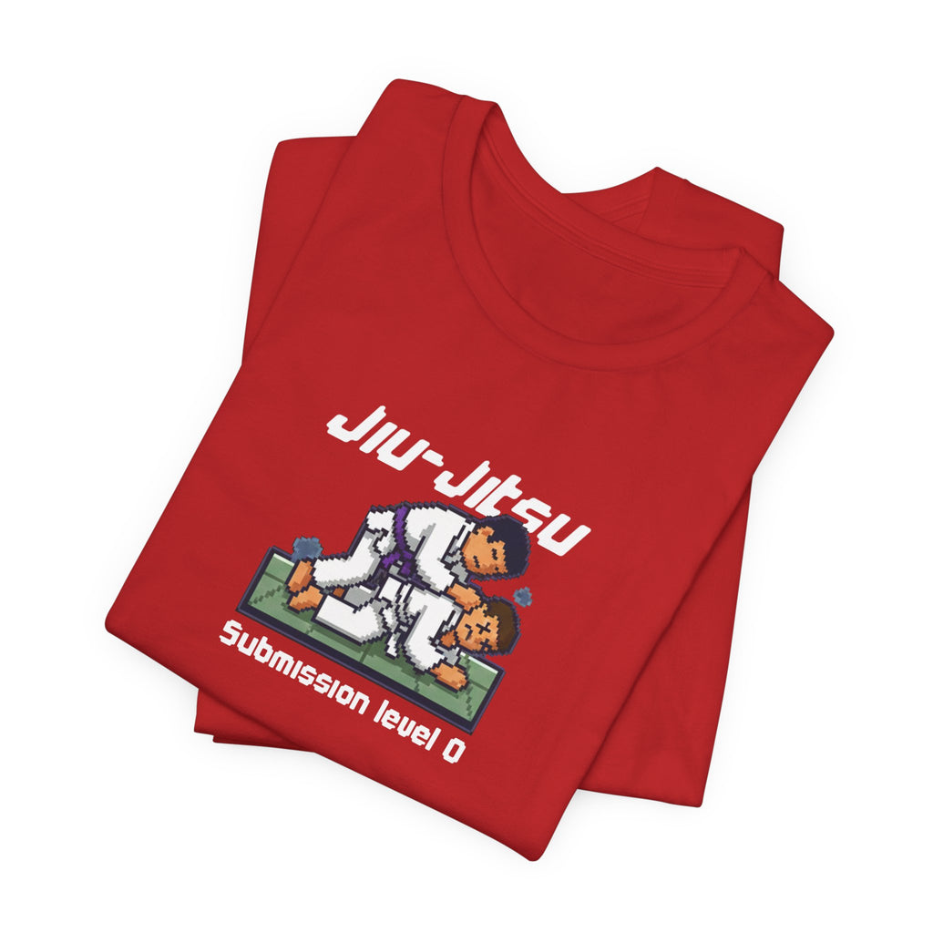 Jiu-Jitsu Graphic Tee – "Submission Level 0" Casual Martial Arts Shirt