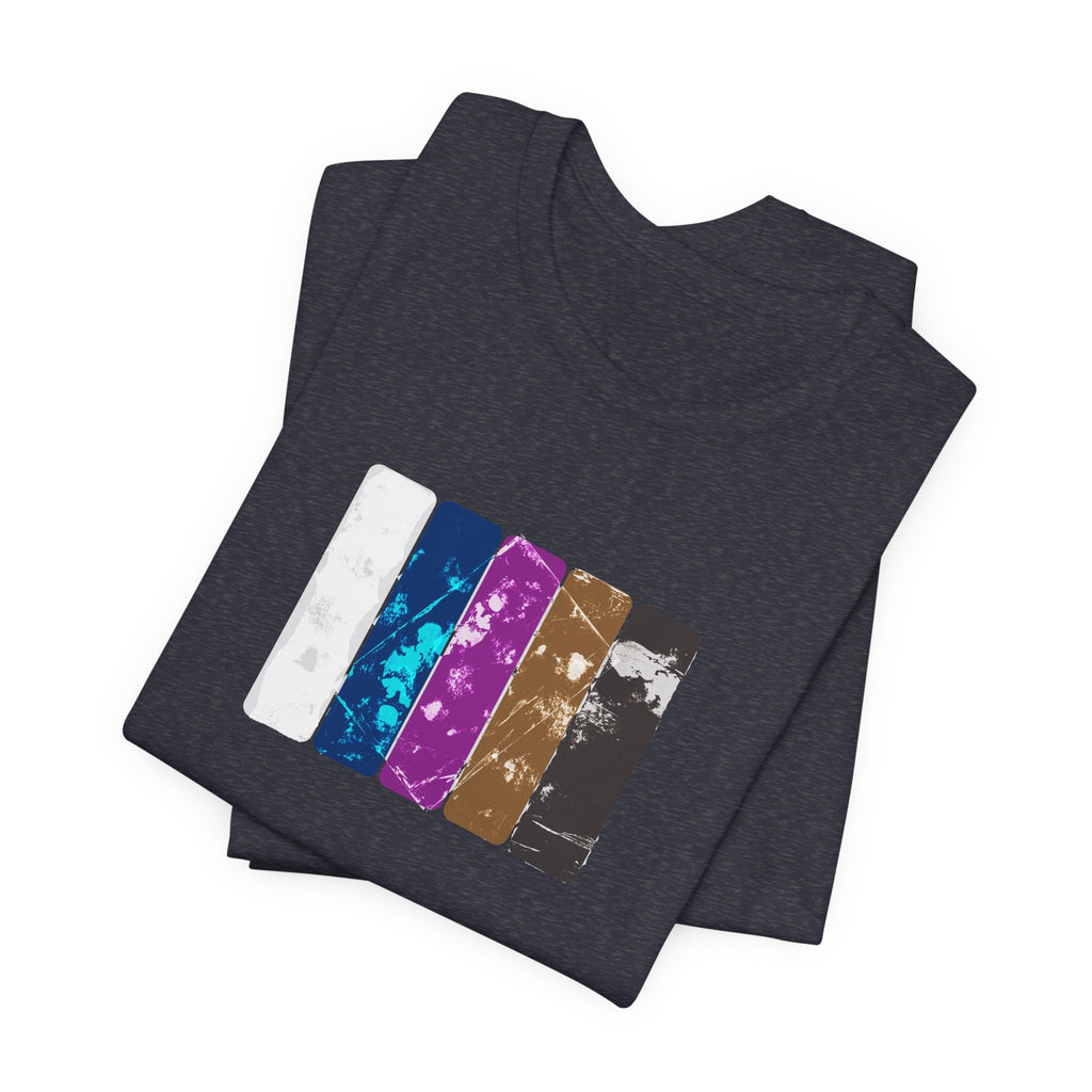 Jiu Jitsu Belt Rank T-Shirt — BJJ Belt Rank Textured Graphic Crew Tee