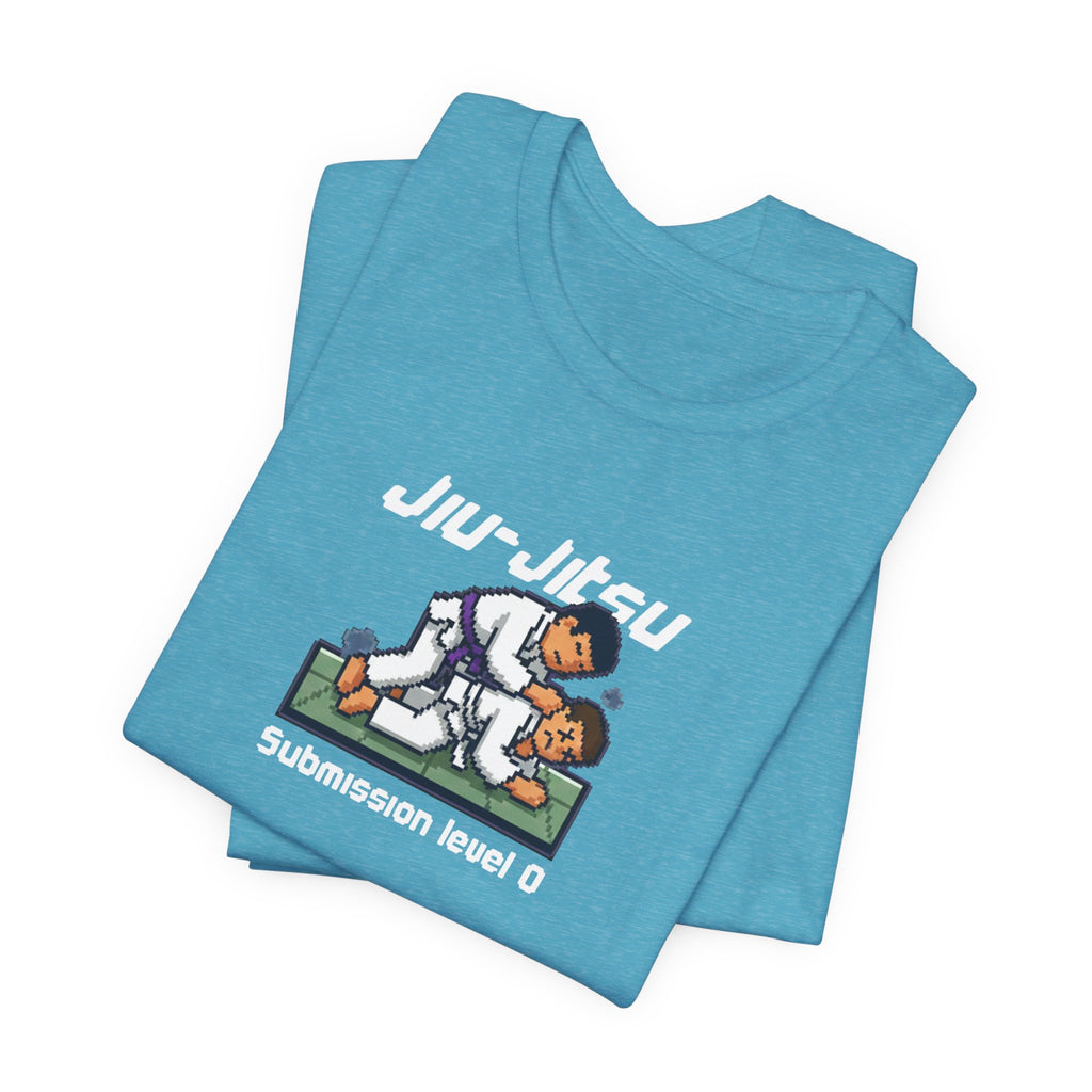 Jiu-Jitsu Graphic Tee – "Submission Level 0" Casual Martial Arts Shirt