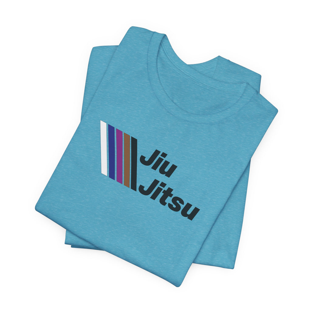 Jiu Jitsu Stripes Tee — Retro Martial Arts T‑Shirt