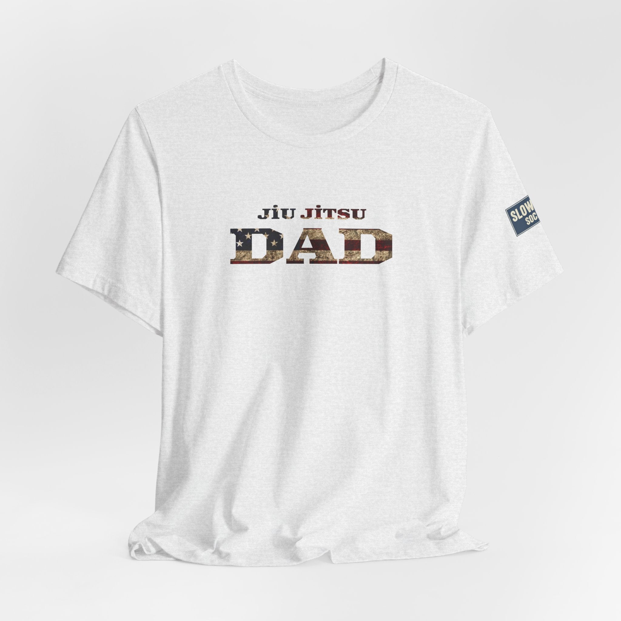 Jiu Jitsu Dad T-Shirt — American Flag Martial Arts Tee for Fathers