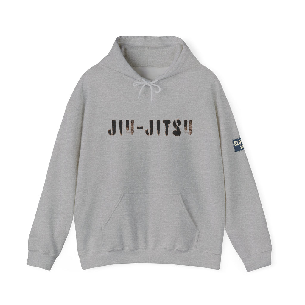 Jiu-Jitsu Brown Belt Hoodie – Minimal Stencil Logo Martial Arts Pullover