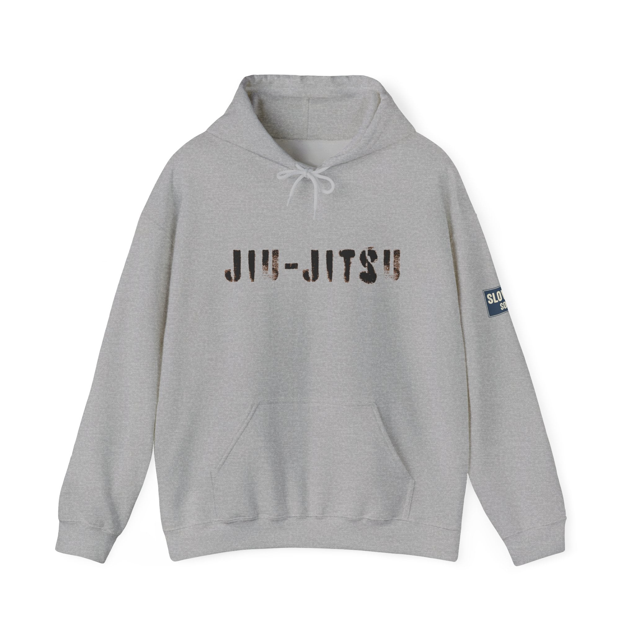 Jiu-Jitsu Brown Belt Hoodie – Minimal Stencil Logo Martial Arts Pullover