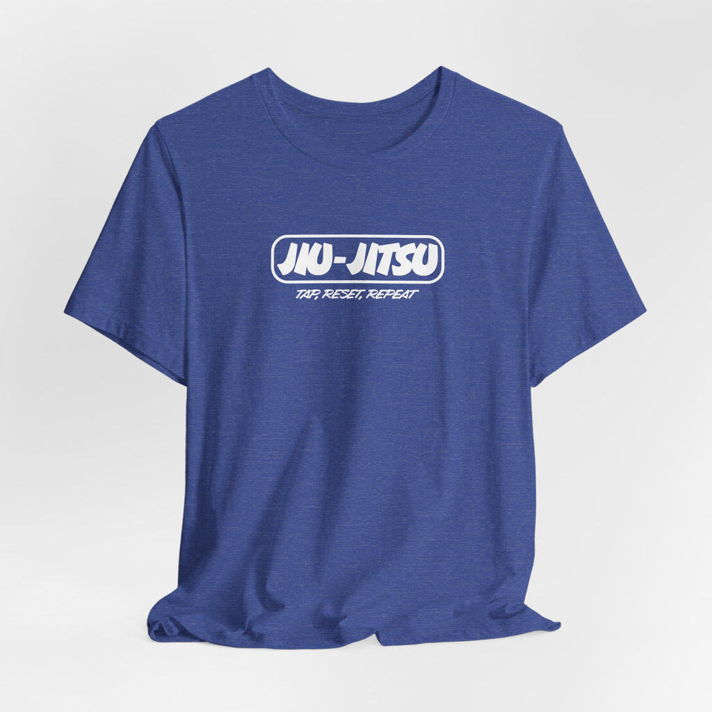 Jiu-Jitsu Logo T-Shirt — "Jiu-Jitsu: Tap, Reset, Repeat" Martial Arts Tee